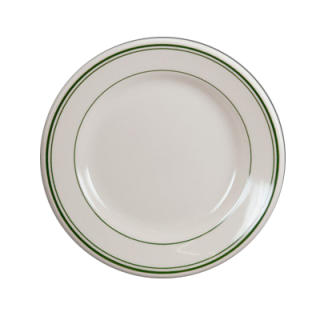 Green Band Plate 5 3/8" Rolled Edge