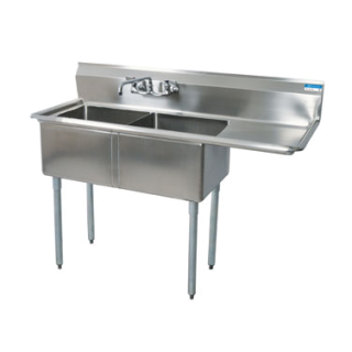 Sink 2 Comp 16" x 20" with Right