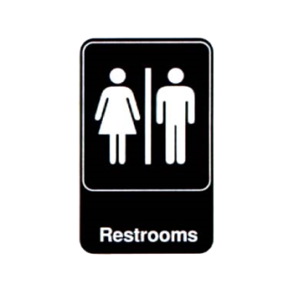 Sign 6" X 9" Restrooms