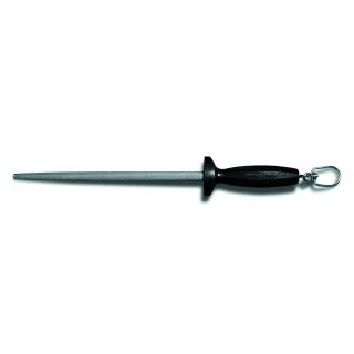 Butcher Steel 14", Black Handle