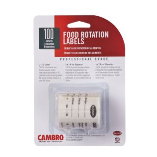 Label 2" x 3" Food Rotation Dissolvable