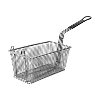 Fry Basket 12" x 6 5/16" Green Handle