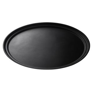 Tray 25" Oval Camtread Black