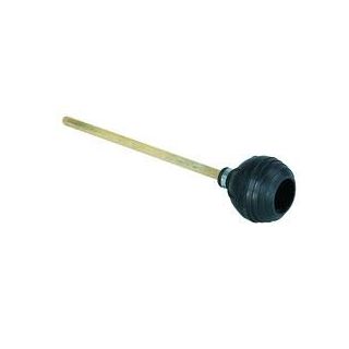 Toilet Bowl Plunger 18" Wood Handle
