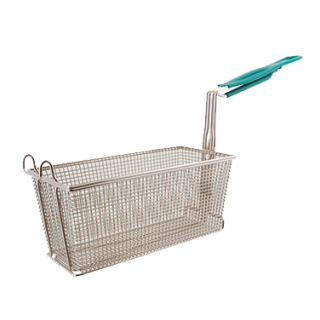 Fry Basket 13 1/4" x 6 1/2" Green Handle