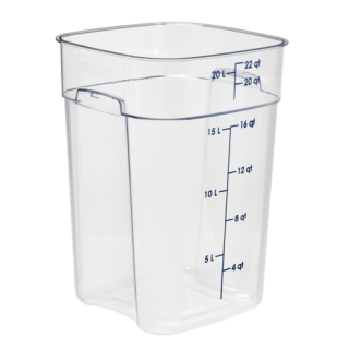 FreshPro Container 22 Quart Square Clear