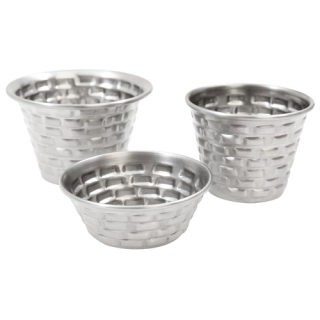 Sauce Cup 2-1/2 oz SS Brick Pattern