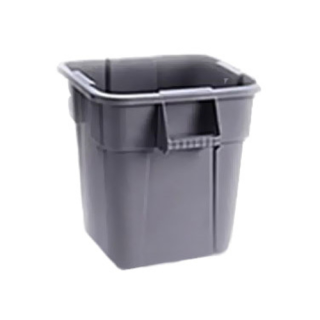 Trash Container w/out Lid 28 Gallon Gray