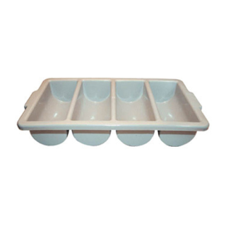 Silverware Bin 4 Compartment Gray