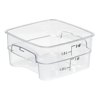 FreshPro Container 2 Quart Square Clear