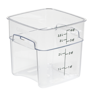 FreshPro Container 4 Quart Square Clear