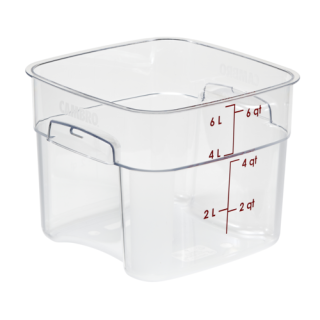 FreshPro Container 6 Quart Square Clear