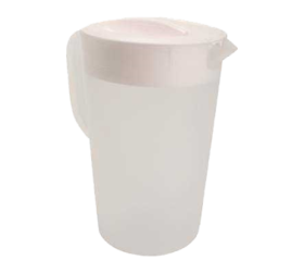 Pitcher 1 Gallon with Lid Plastic White