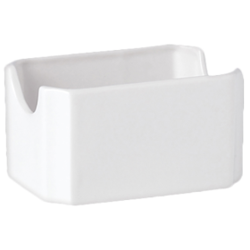 Sugar Packet Holder White Ceramic