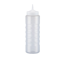Squeeze Bottle 24 oz Clear Single Tip
