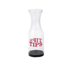 Tip Jar with Twist-Off Bottom Plastic