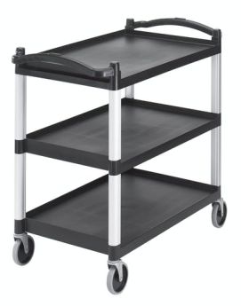 Cart 3 Shelf 20" x 31" Black