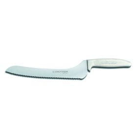 Bread Knife 9", Offset, White Handle