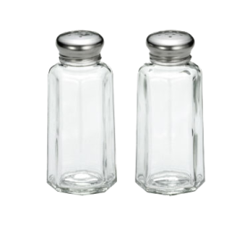 Salt & Pepper Shaker 2 oz Panel Glass