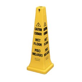 Sign Wet Floor Yellow Cone