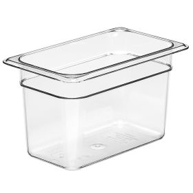 Food Pan Fourth Size 6" Deep Clear