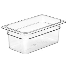 Food Pan Fourth Size 4" Deep Clear