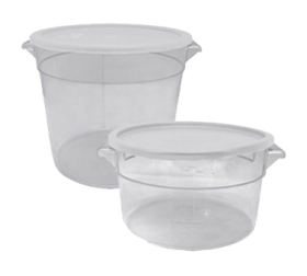 Container 12qt Round Clear