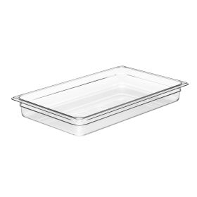 Food Pan Full Size 2 1/2" Deep Clear