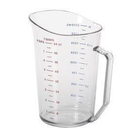 Measuring Cup 2 Quart Clear Poly
