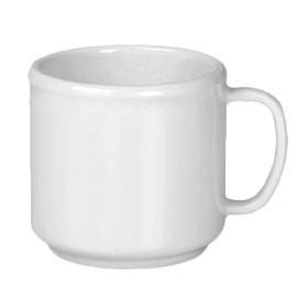 Mug 10 oz White Plastic