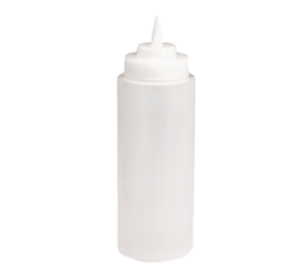 Squeeze Bottle 32 oz Wide Mouth Clear