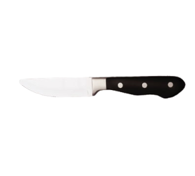Steak Knife Jumbo 4 1/2" Black Handle