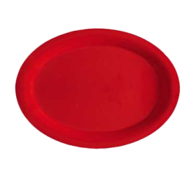 Platter 11 1/4" x 8 1/2" Red Senation