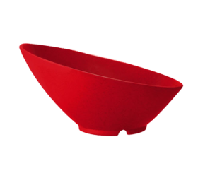 Bowl 24 oz Red Sensation Plastic