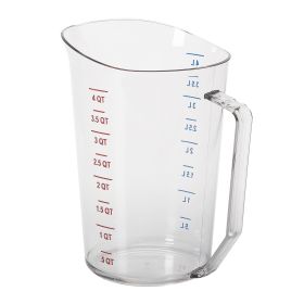 Measuring Cup 4 Quart Clear Poly