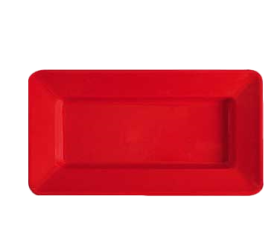 Platter 15" x 8" Red Sensation Plastic