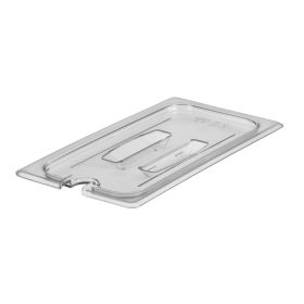 Food Pan Cover Third Size Notched Clear