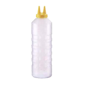 Squeeze Bottle 24 oz Clear Twin Tip