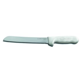 Bread Knife 8", White Handle
