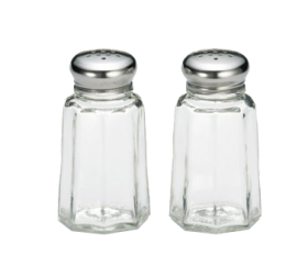 Salt & Pepper Shaker 1 oz Panel Glass