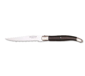 Steak Knife 9 1/8" Black Plastic Handle